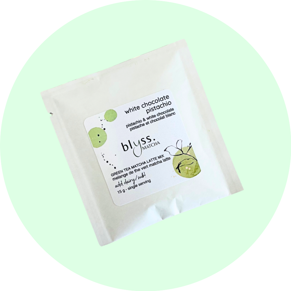 white chocolate pistachio burst